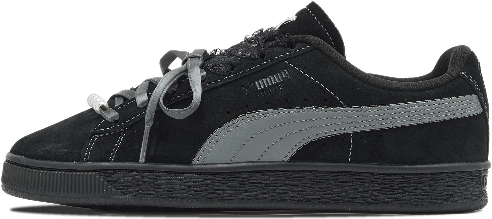 Puma Suede Wmns Black Steel Gray