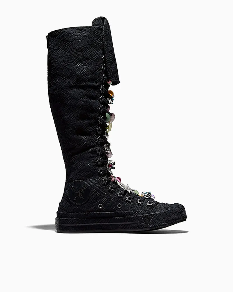 Converse x Collina Strada Chuck 70 XXHi BLACK BLACK BLACK