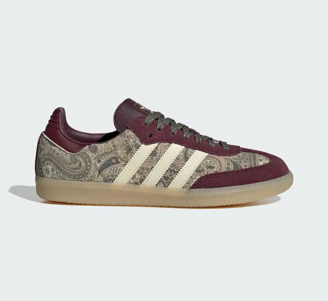 adidas Originals x Liberty London WMNS Samba OG MAROON WARM VANILLA