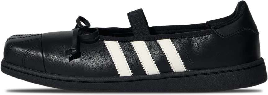 Adidas Superstar Jennie Square Toe Ballet Core Black