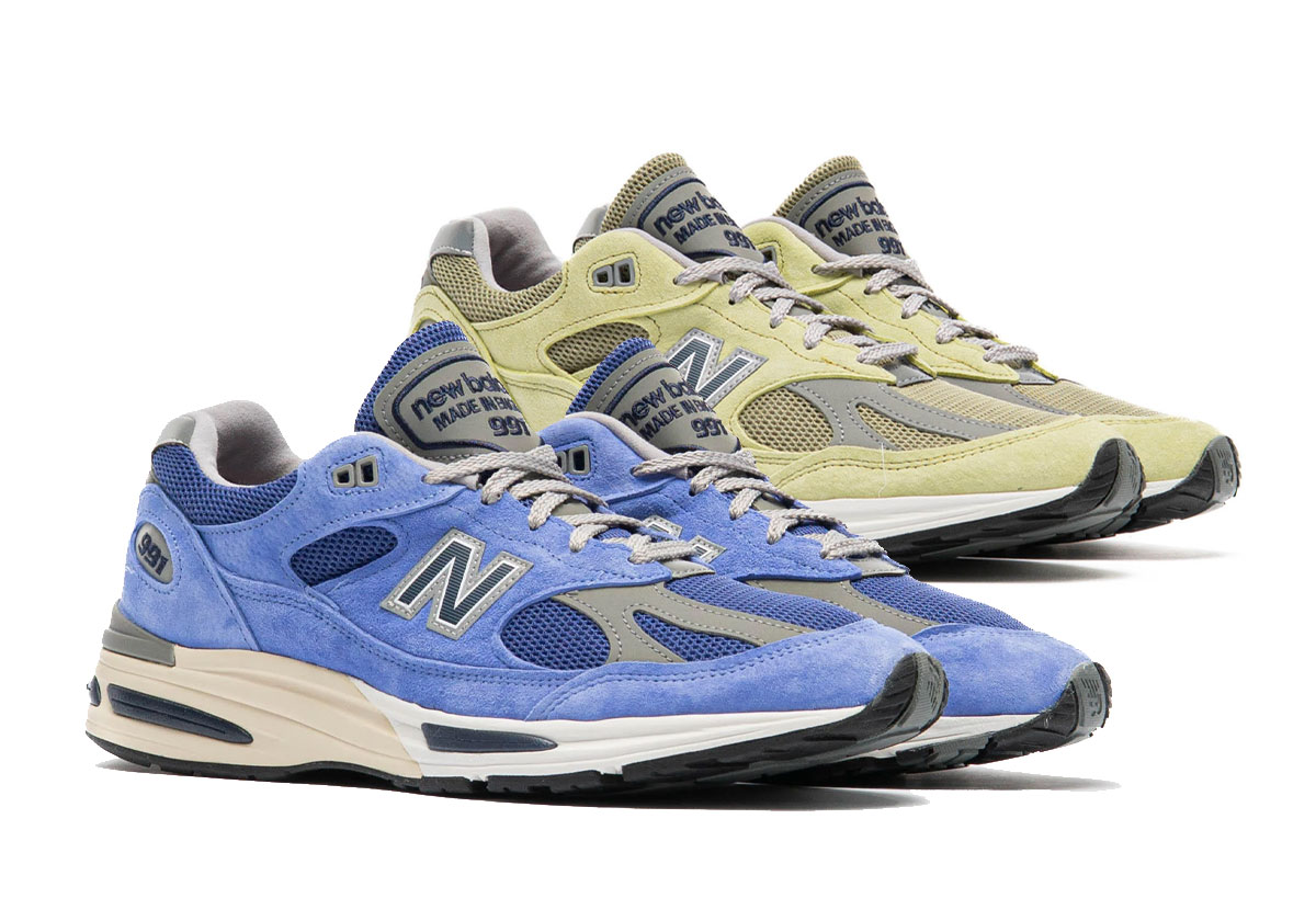 New Balance 991v2 Made in UK Green Banana